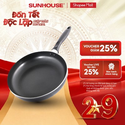 Chảo từ Sunhouse Magnetic Pan SHM - Đường kính 22-24-26-30 cm - Hàng chính hãng