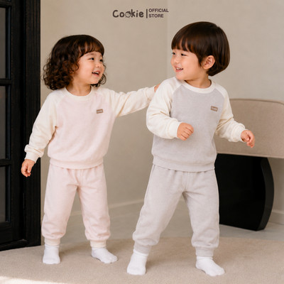 Bộ Dài Tay Cho Bé COOKIE, Bộ Raglan Cài Vai Cotton Jersey Mỏng Mềm Cho Bé Từ 6 Tháng Đến 5 Tuổi 2026