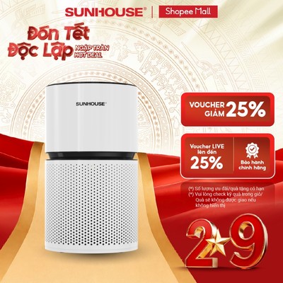 Máy lọc không khí Sunhouse SHD-AP9712 - 3 lớp lọc hiệu quả - Đa dạng chế độ tiện ích - Tích hợp khóa an toàn