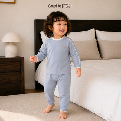 Bộ Quần Áo Dài Tay COOKIE, Bộ Dài Tay Raglan Jersey Cho Bé Từ 6 Tháng Đến 5 Tuổi 2026