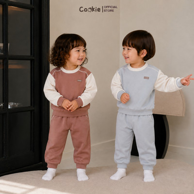 Bộ Giữ Nhiệt Cho Bé COOKIE, Bộ Chui Đầu Phối Cổ Vải Giữ Nhiệt CHo Bé Từ 6 Tháng Đến 5 Tuổi 2026