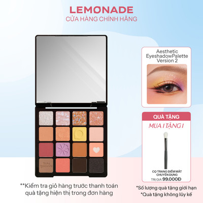 Bảng phấn mắt Lemonade Aesthetic eyeshadow palette - Version 2 20.8g