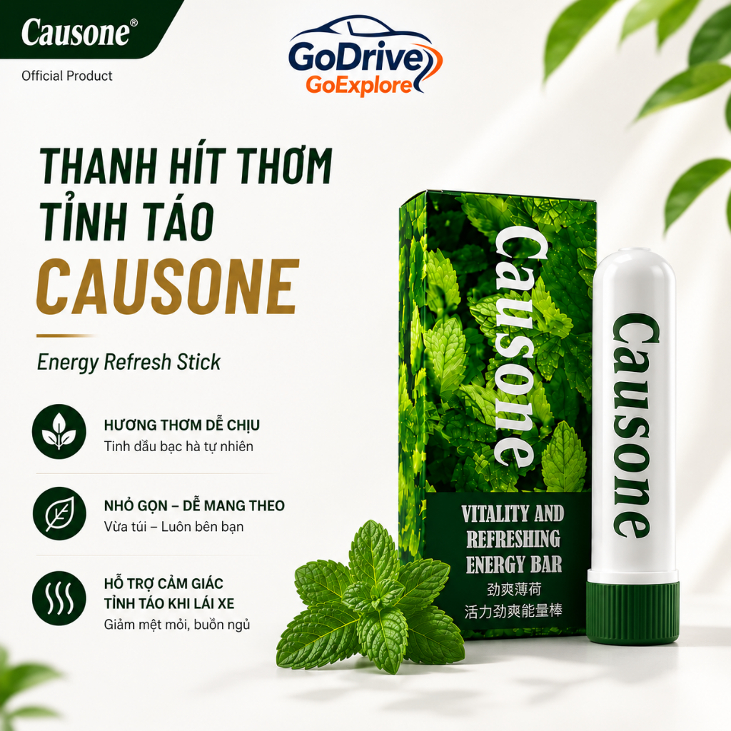 Thanh Hít Thơm Tỉnh Táo Chống Buồn Ngủ CAUSONE – Energy Refresh Stick