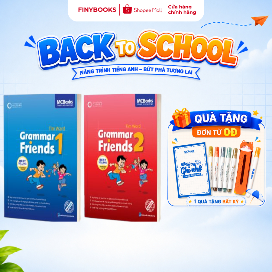 Sách - Combo Ngữ pháp tiếng Anh Grammar Friends Level 1,2 - Pulished by Oxford University Press For 