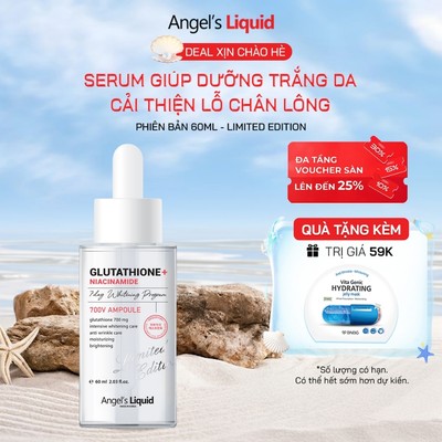 [PHIÊN BẢN 60ML] Serum Giúp Dưỡng Trắng Cải Thiện Lỗ Chân Lông Angel's Liquid Glutathione + 5% NIACINAMIDE 60ML