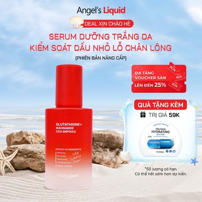 [PREMIUM] Serum Làm Trắng, Kiểm Soát Dầu, Nhỏ Lỗ Chân Lông Angel's Liquid Glutathione +10% Niacinamide Cica Ampoule 45ml