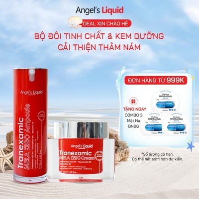 [Angel's Liquid] Bộ Sản Phẩm Serum & Kem Dưỡng Cải Thiện Thâm Nám Angel's Liquid Tranexamic Acid Mela Zero (ĐỎ)