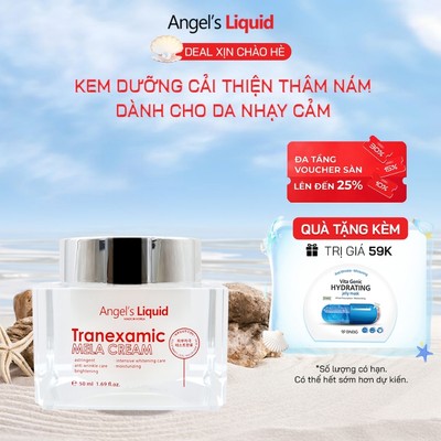 Kem Dưỡng Tranexamic Acid Cải Thiện Thâm Nám Dành Cho Da Nhạy Cảm Angel's Liquid Mela Cream 50ml (TRẮNG)