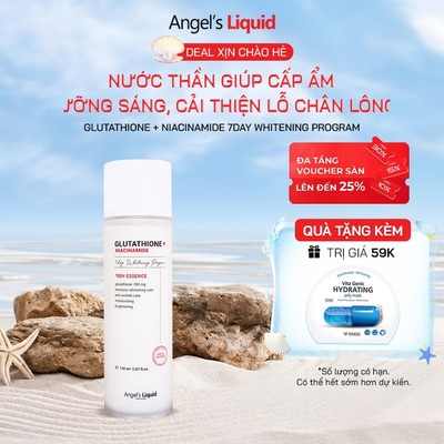 Nước Thần Dưỡng Trắng Se Khít Lỗ Chân Lông Angel's Liquid Glutathione +Niacinamide 700 Essence 150ml