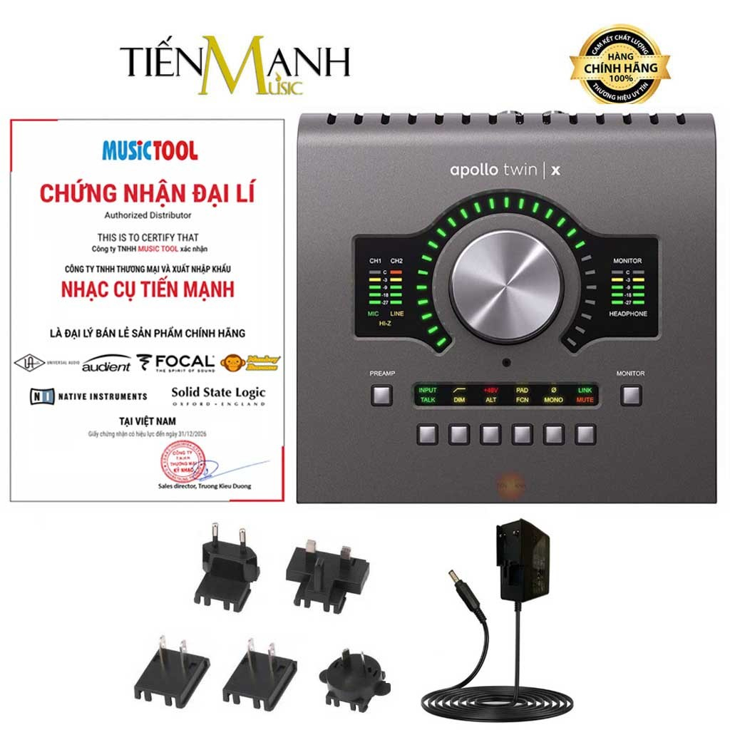 [Chính Hãng] SoundCard Universal Audio UA Apollo Twin X USB 3.0 - Sound Card Audio Interface Âm Than