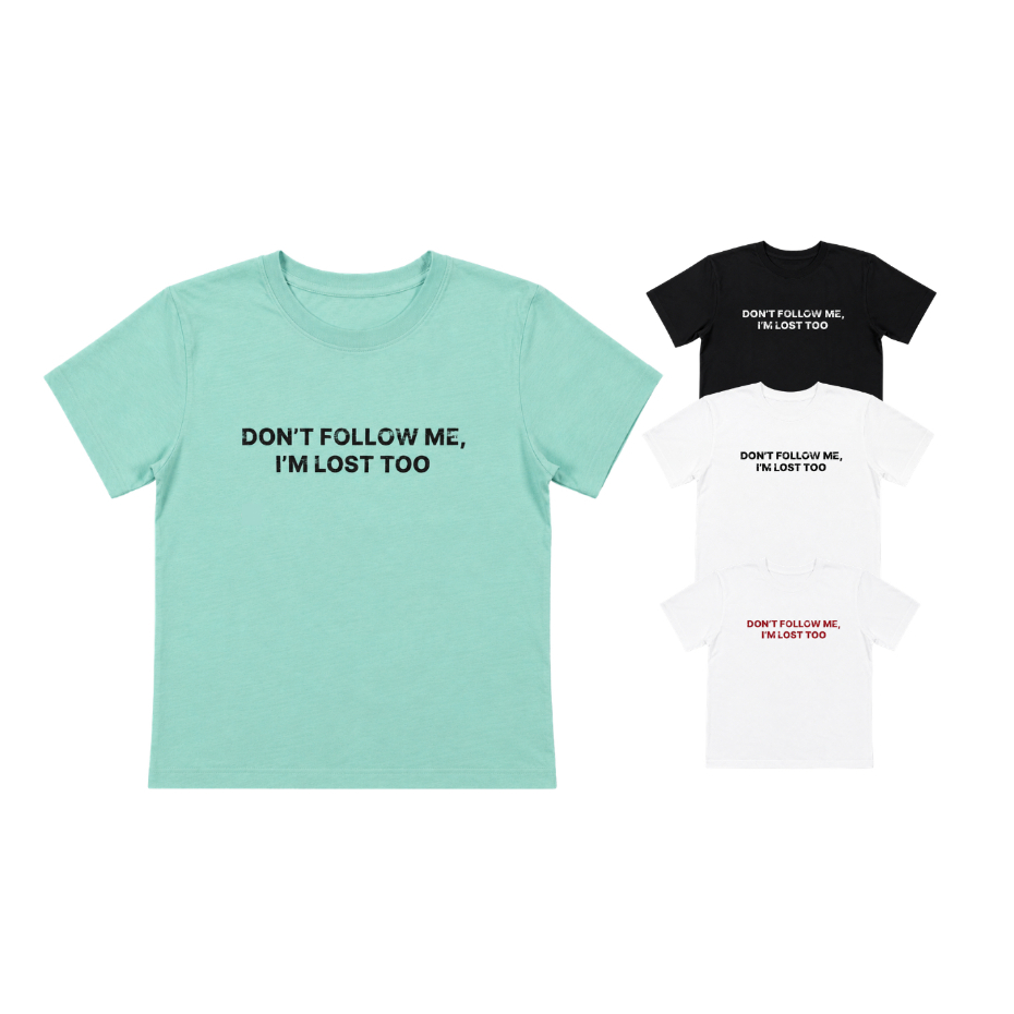TUBYCATU Áo Thun Unisex In Chữ DON'T FOLLOW ME Tee Cotton Form Regular Basic