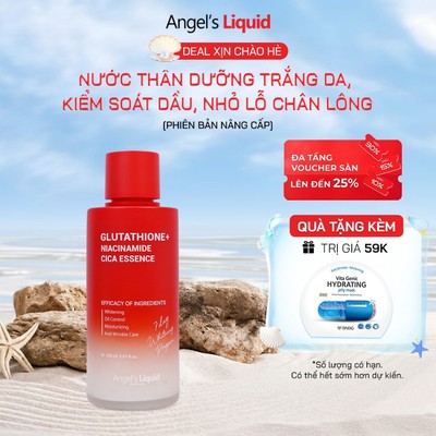 [PREMIUM] Nước Thần Làm Trắng, Kiểm Soát Dầu Angel's Liquid Glutathione Plus Niacinamide Cica Essence 150ml