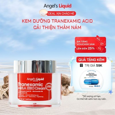 Kem Dưỡng Cải Thiện Thâm Nám Angel's Liquid Tranexamic Mela Zero Cream 50ml (ĐỎ)