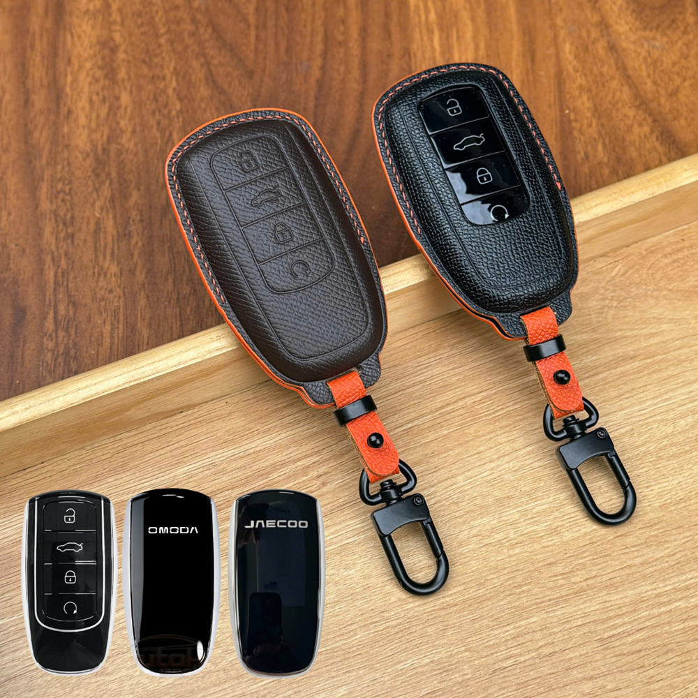 Bọc chìa khóa dành cho Omoda & Jaecoo 5, C5, J5, J7, J8 J7 PHEV - Da Bò Epsom - Bảo Hành 12 Tháng