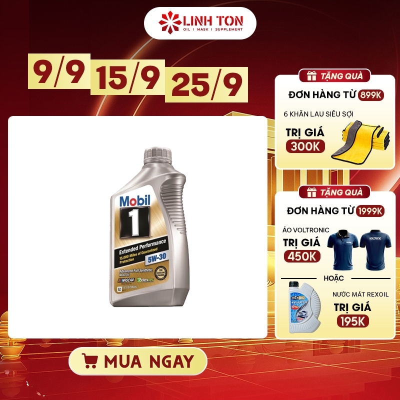 Nhớt Mobil 1 5W30 Gold