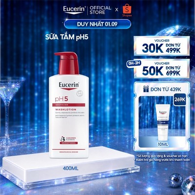 Sữa tắm cho da nhạy cảm Eucerin pH5 Washlotion 400ml | Skincare