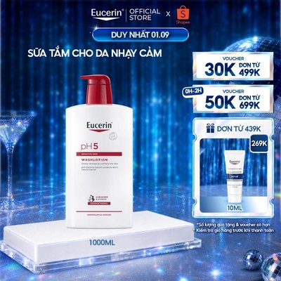 Sữa Tắm Cho Da Nhạy Cảm Eucerin pH5 Sensitive Skin Washlotion 1000ml | Skincare
