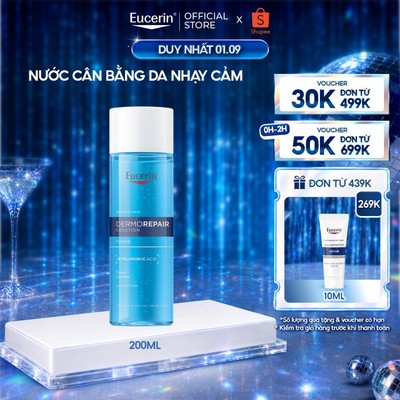 Nước hoa hồng cho da nhạy cảm Eucerin DermoRepair Solution Toner 200ml | Toner da nhạy cảm | Skincare