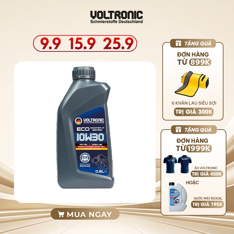 Dầu Nhớt Xe Tay Ga Voltronic ECO Scooter 10w30 800ml