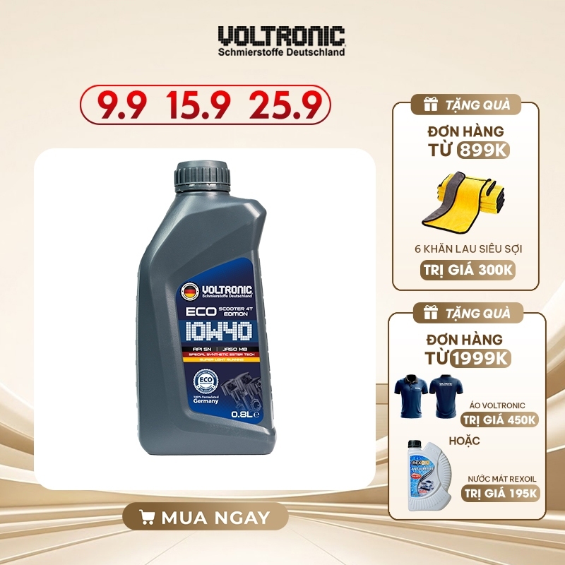 Dầu Nhớt Xe Tay Ga Voltronic ECO Scooter 10w40 800ml