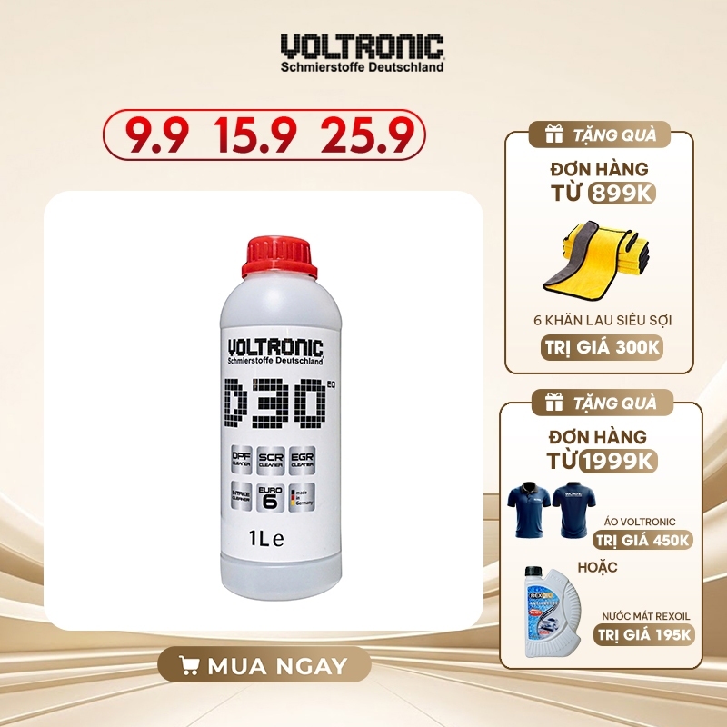 Dung dịch vệ sinh bầu lọc khí thải D30 Voltronic xe ô tô xe tải động cơ xăng, dầu diesel nhập khẩu Đ