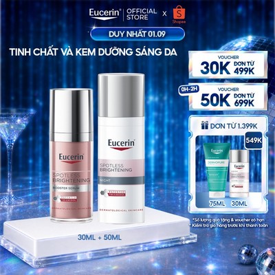Bộ Tinh chất giảm thâm nám & dưỡng sáng Booster Serum 30ml + Kem đêm giảm thâm nám & sáng da Spotless Brightening 50ml