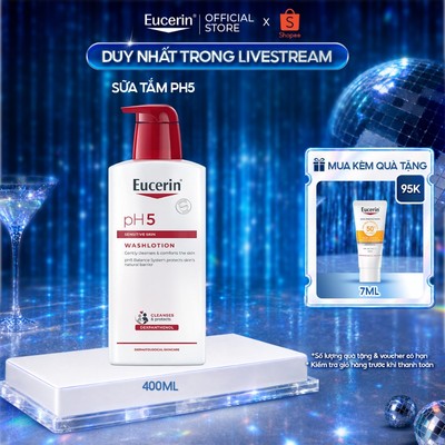 [Hannah x Eucerin] Sữa tắm cho da nhạy cảm Eucerin pH5 Washlotion 400ml