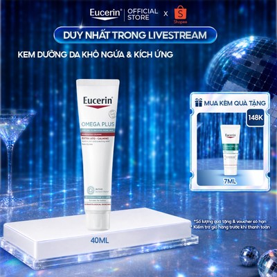 [Hannah x Eucerin] Kem dưỡng dành cho da khô ngứa & kích ứng Eucerin Omega Plus Extra Ato-Calming 40ml
