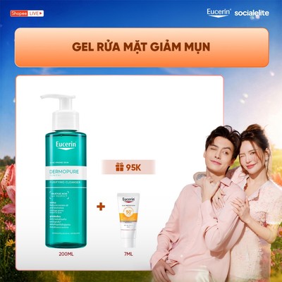 [Tuấn Dương x Eucerin] Gel rửa mặt Eucerin® DermoPure Clinical Purifying Cleanser 200ml