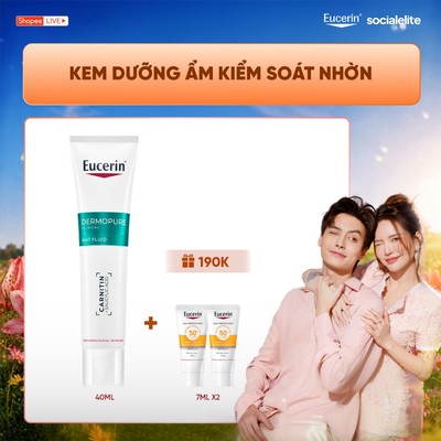 [Tuấn Dương x Eucerin] Kem dưỡng ẩm kiểm soát nhờn Eucerin DermoPure Clinical Mat Fluid 40ml
