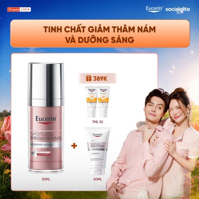 [Tuấn Dương x Eucerin] Tinh chất giảm thâm nám & dưỡng sáng Eucerin Spotless Brightening Booster Serum 30ml
