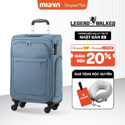 Vali Vải MIAvn Legend Walker 4053 - Size 16/21 inch, Vải Nylon Siêu Bền Chống Thấm, Bánh Xe Tháo Rời, Cổng Sạc USB