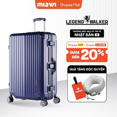 Vali Khoá Khung MIAvn Legend Walker 5516 - Size 20/23/28 inch, Nhựa PC/ ABS Cao Cấp - Khoá Khung Số TSA X2 Bảo Mật