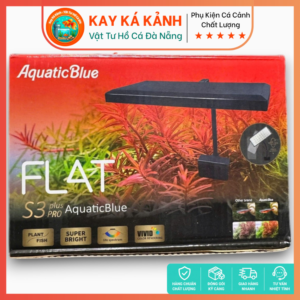 Đèn FLAT Nano S3 Plus Pro 13W Bản Nâng Cấp của S3 Plus - Đèn Kẹp Đỏ Cá Không Đỏ Nước