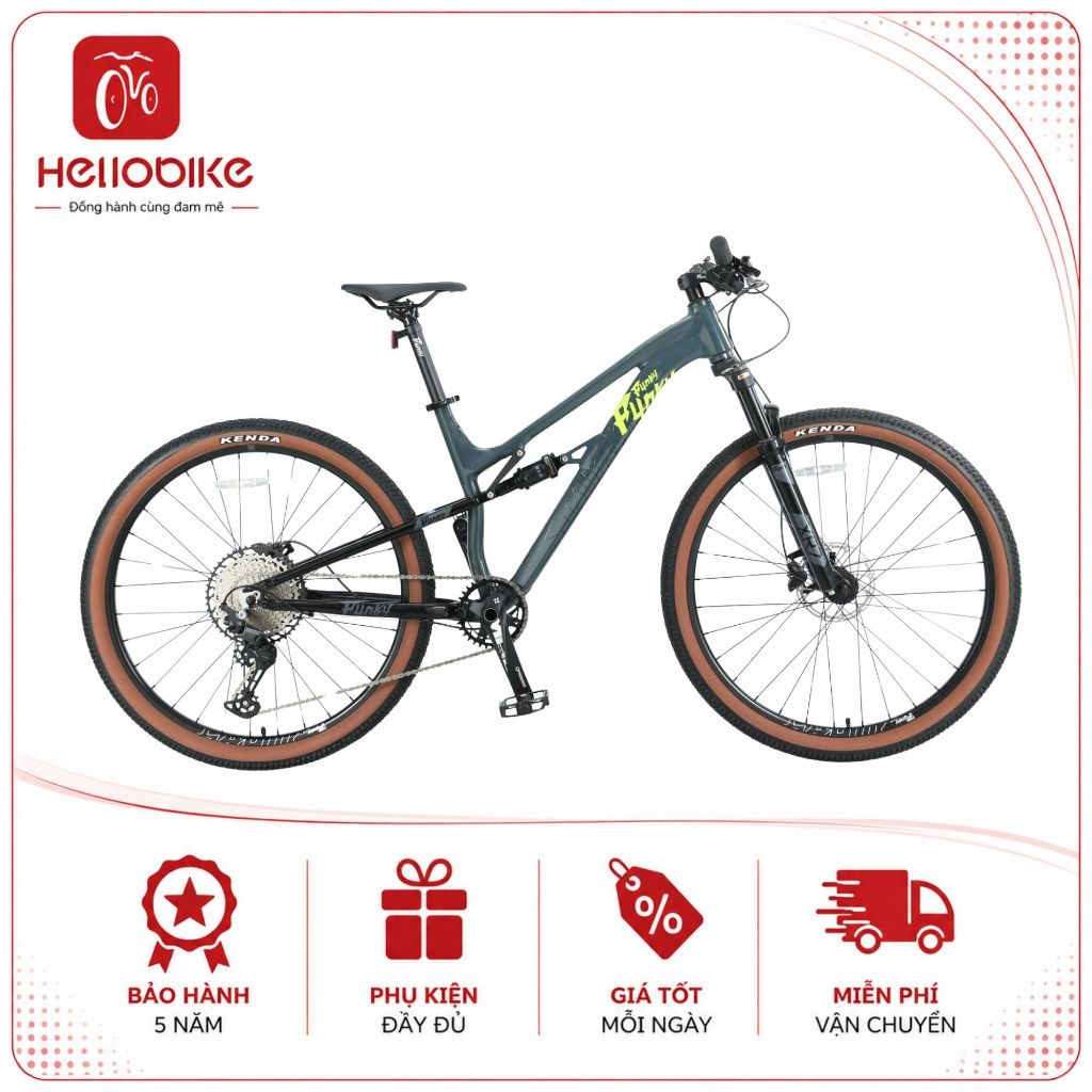 FUNKY Xe Đạp Địa Hình Funky Turfing Size 17, 2 Phuộc Khung Nhôm HÀNG NGUYÊN THÙNG - SHIP TOÀN QUỐC