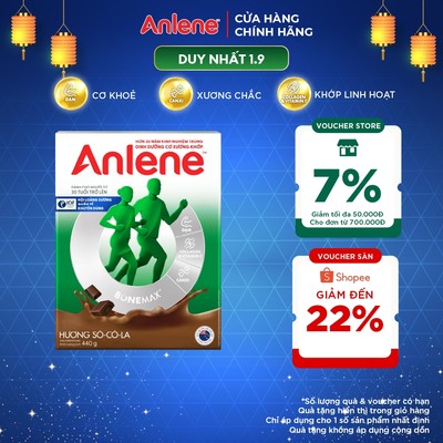 Sữa Bột Anlene Hương chocolate 440g giúp tăng cường sức khỏe cơ xương khớp
