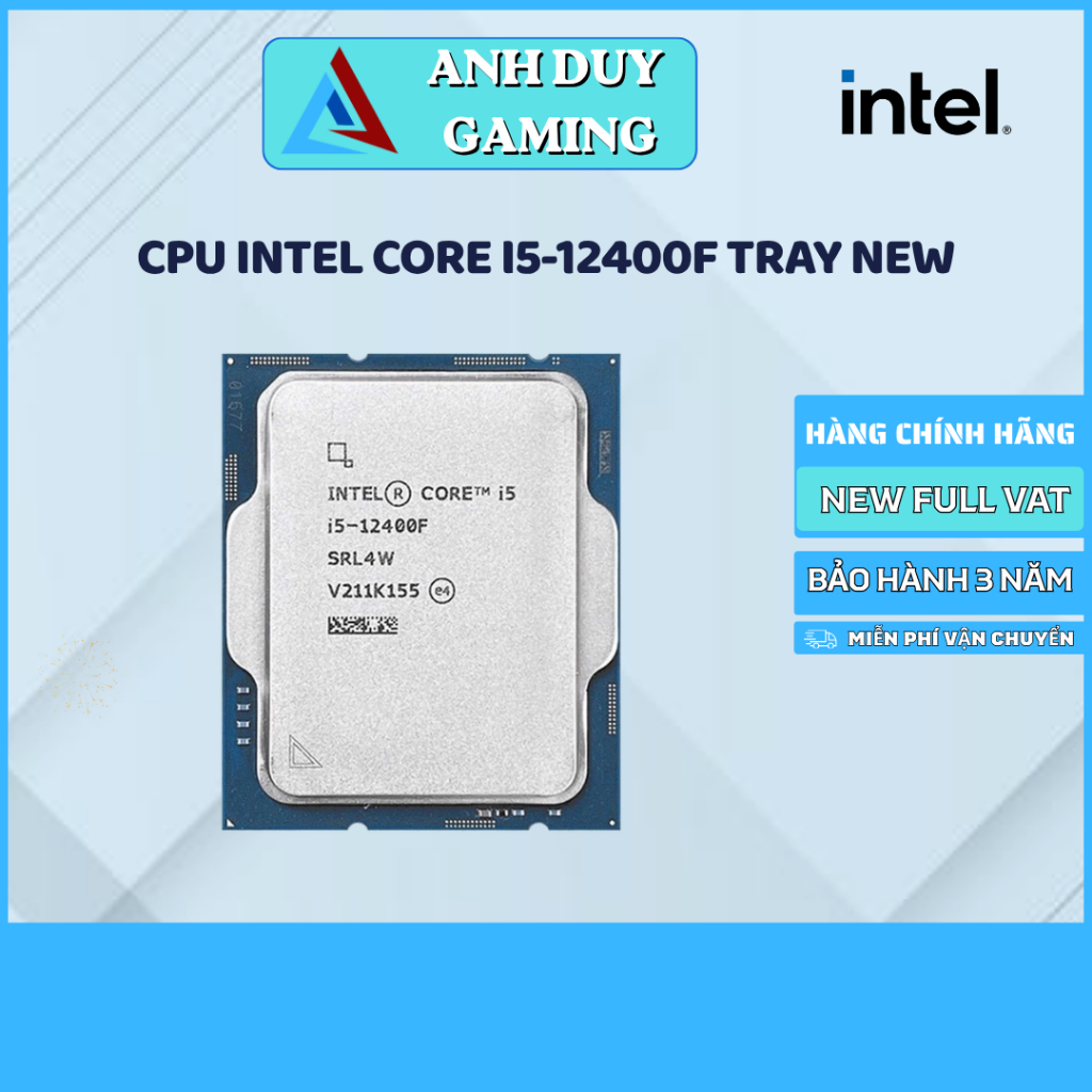 Intel CPU Bộ Xử Lý Core i5 12400F | 14400F | 14600KF | 14600K Tray | New Chính Hãng | Bảo Hành 3 Năm