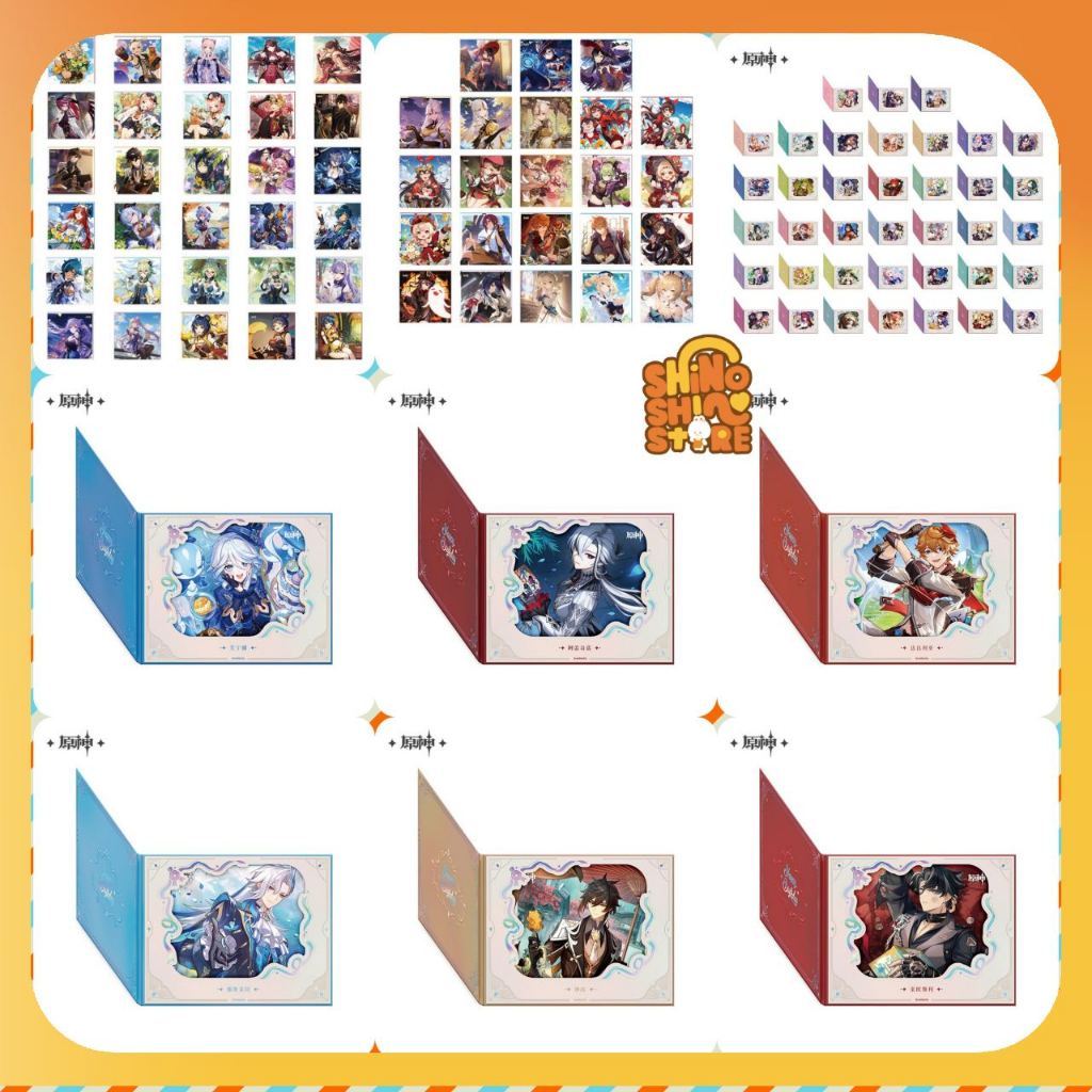 [sẵn+order] tranh in giấy cứng shikishi art sinh nhật birthday genshin impact chính hãng từ official
