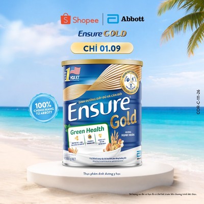 Sữa bột Ensure Gold Green Health 800g