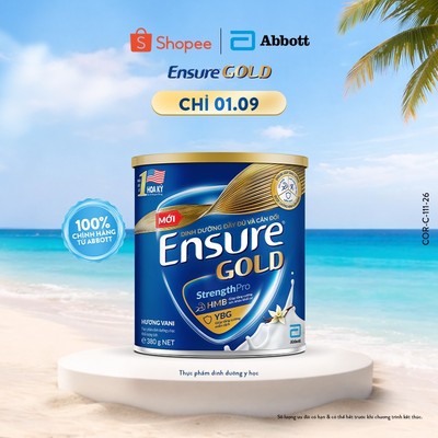 Sữa bột Ensure Gold Abbott hương vani 380g