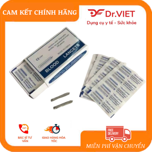 Kim Lancet chích mụn 1 hộp 200 kim
