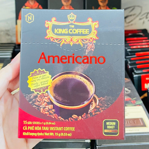 [ Date 07/28 ] Cà phê hoà tan Americano King Coffee 15g ( 1g x 15 gói )