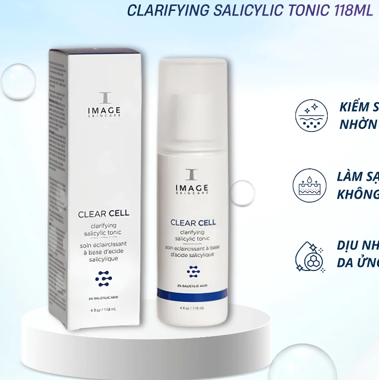 Tẩy da chết IMAGE Skincare CLEAR CELL Clarifying Salicylic Tonic 118ml BHA