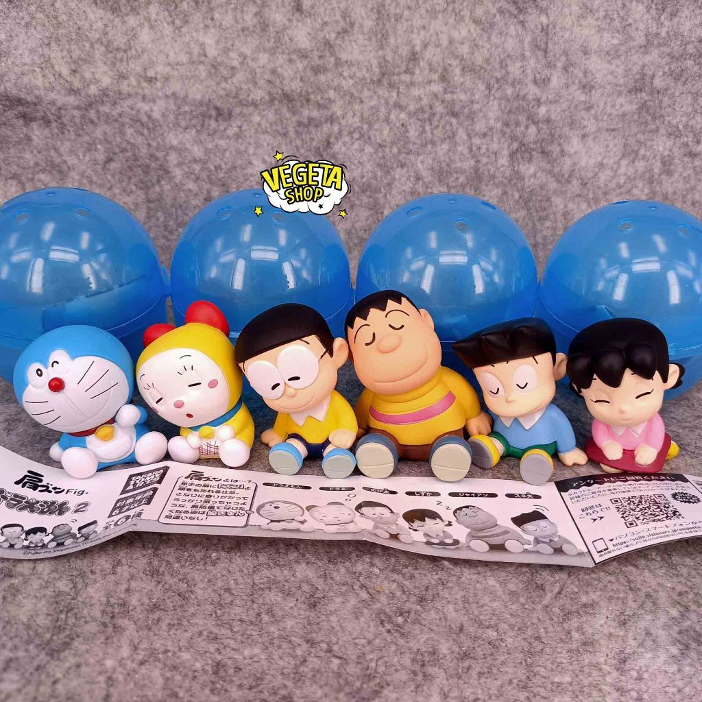 Mô hình Doraemon Trọn bộ Mô hình Trứng Gacha Nobita Jaian Suneo Shizuka Doraemon Dorami Chaien Xeko 