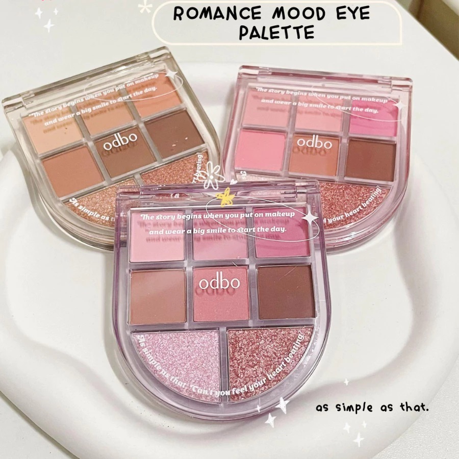 Bảng Phấn Mắt 8 Ô Odbo Romance Mood Eye Palette OD2023