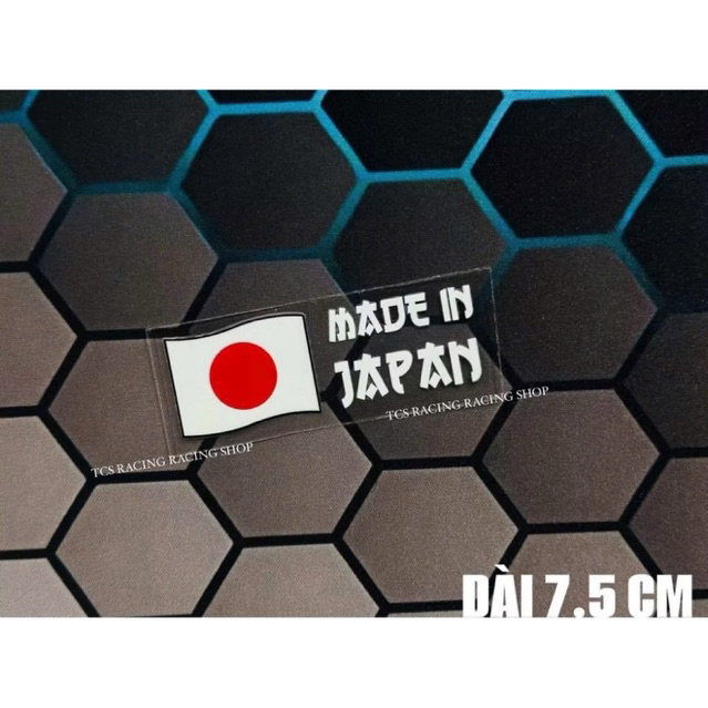 [ 1 TEM ] TEM DECAL STICKER JAPAN NHẬT BẢN DÁN TRANG TRÍ XE