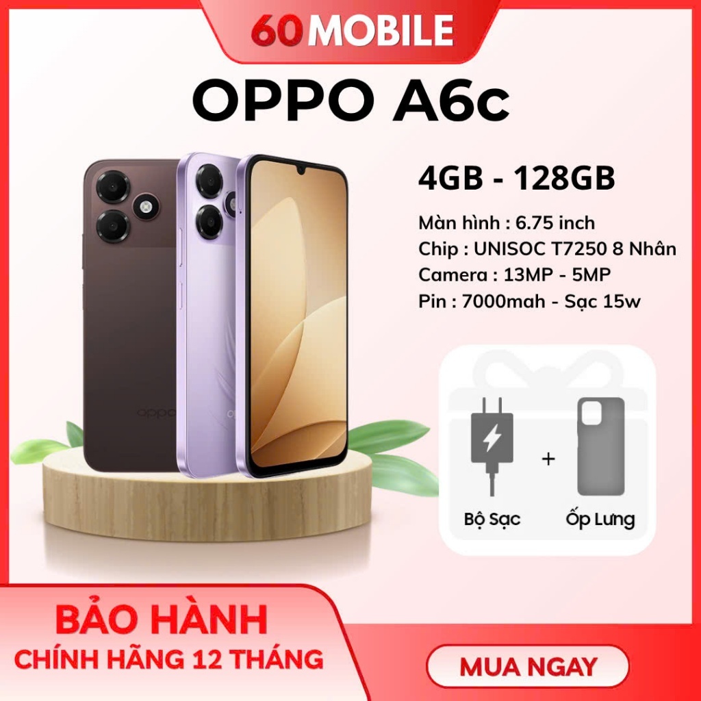 Điện thoại OPPO A6c 4GB/128GB siêu pin 7000mAh