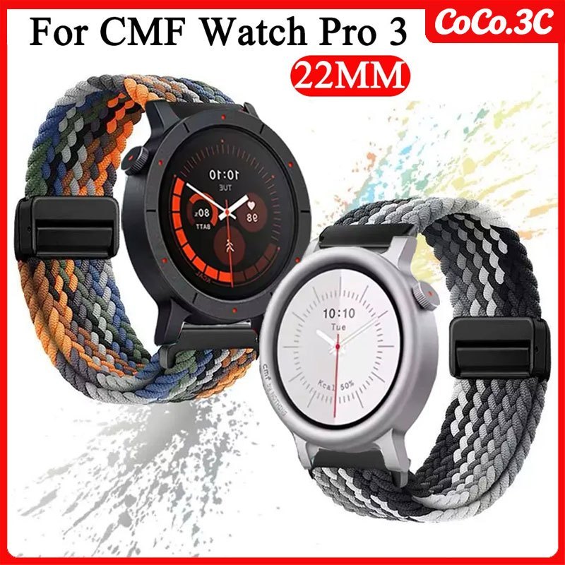 Dây đeo cho CMF Watch Pro 3 Dây đeo vòng tay từ tính bện cho CMF by Nothing Watch Pro 2/1 Band