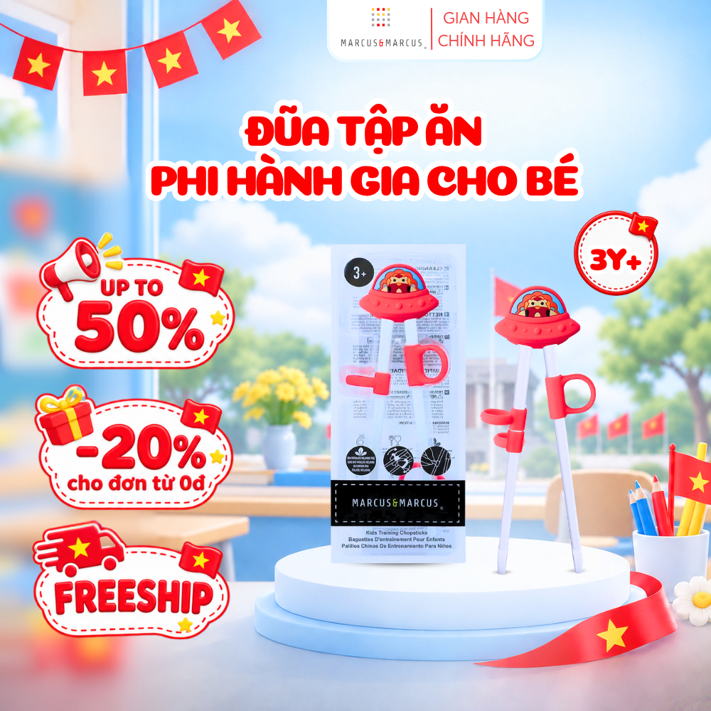 Đũa Tập Ăn Phi Hành Gia Cho Bé Marcus & Marcus, Từ 3 Tuổi – Marcus