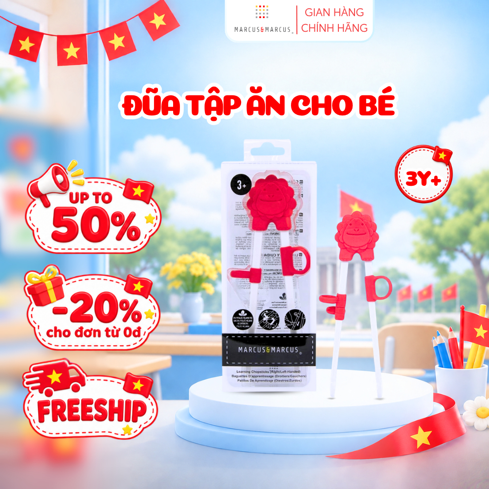 Đũa Tập Ăn Cho Bé Marcus & Marcus, Từ 3 Tuổi - Marcus